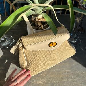 ETIENNE AIGNER vintage cream handbag